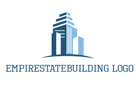 outline of skyscrapers logo