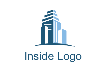 outline of skyscrapers logo