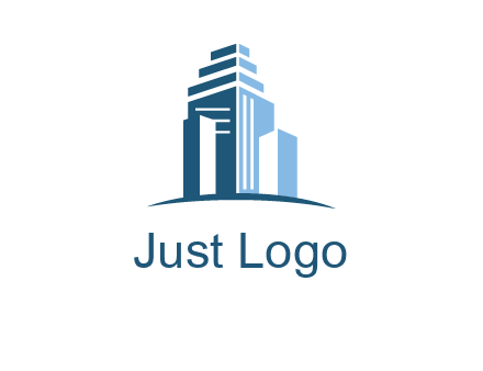 outline of skyscrapers logo