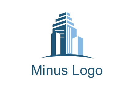 outline of skyscrapers logo