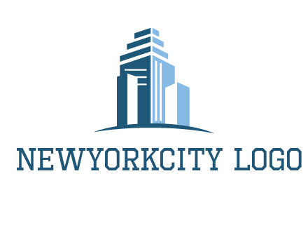 outline of skyscrapers logo