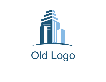outline of skyscrapers logo