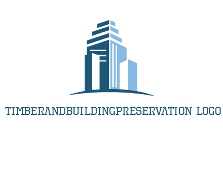 outline of skyscrapers logo