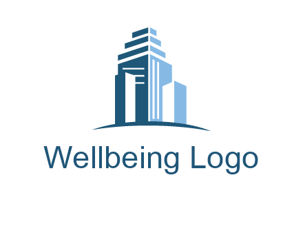 outline of skyscrapers logo