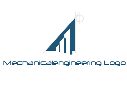 triangle logo with geometric shapes