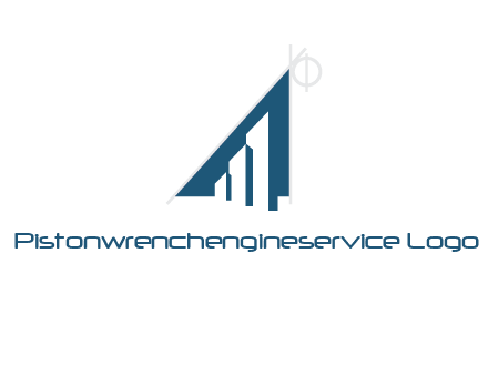 triangle logo with geometric shapes