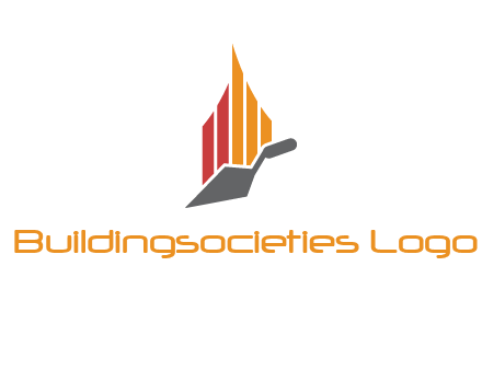 construction logo with a trowel