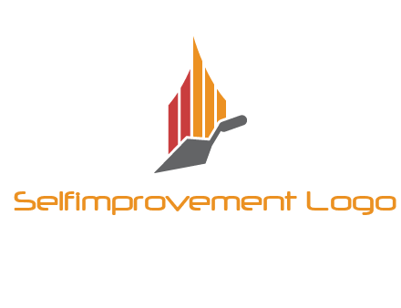 construction logo with a trowel