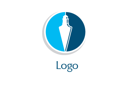 spear head in a circle logo