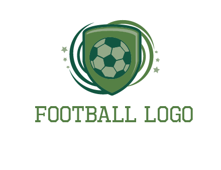 soccer ball in a shield logo