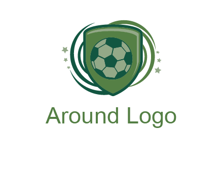 soccer ball in a shield logo