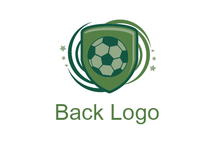 soccer ball in a shield logo