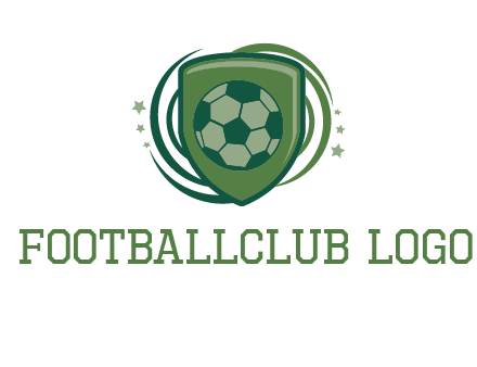 soccer ball in a shield logo