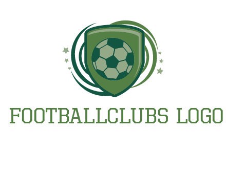 soccer ball in a shield logo