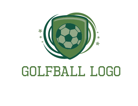 soccer ball in a shield logo