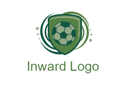 soccer ball in a shield logo
