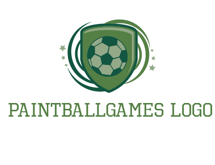 soccer ball in a shield logo