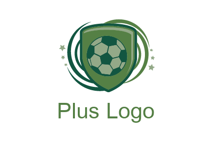soccer ball in a shield logo