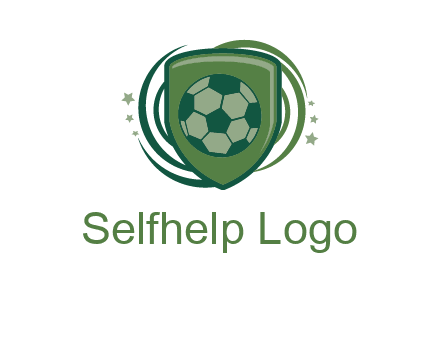 soccer ball in a shield logo