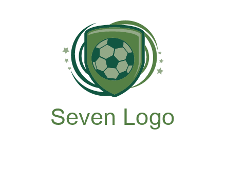 soccer ball in a shield logo