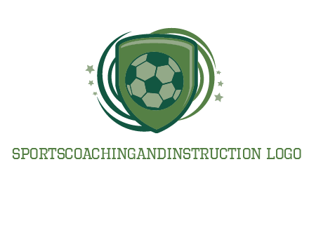 soccer ball in a shield logo