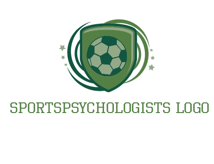 soccer ball in a shield logo