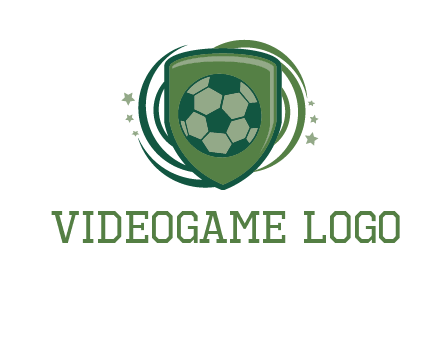 soccer ball in a shield logo