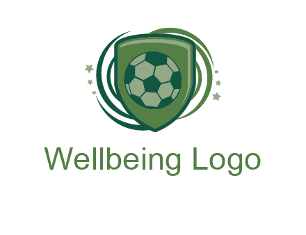 soccer ball in a shield logo
