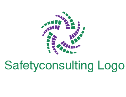 geometrical shapes like squares and trapeziums in curved lines forming a star