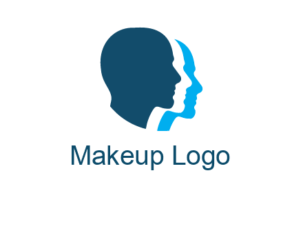 shadows of a man's profile logo