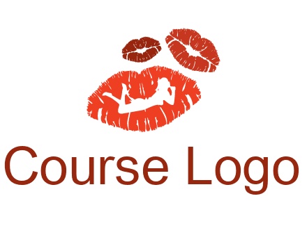 kiss logo with a woman on a pair of lips