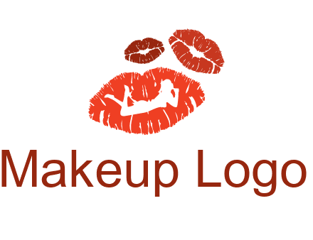 kiss logo with a woman on a pair of lips