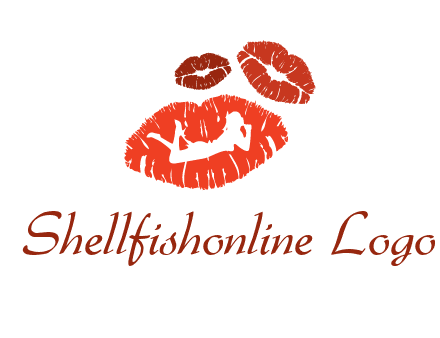 kiss logo with a woman on a pair of lips