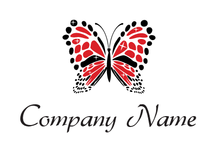shiny butterfly logo