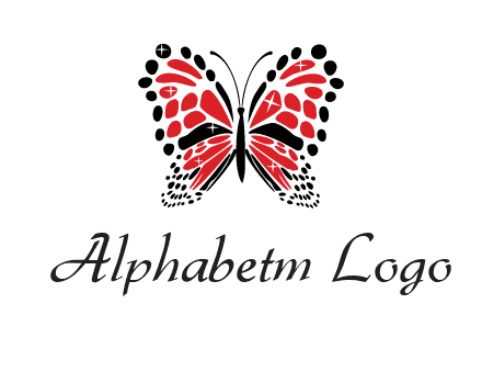 shiny butterfly logo