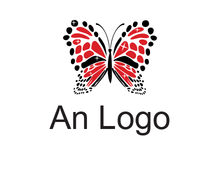 shiny butterfly logo