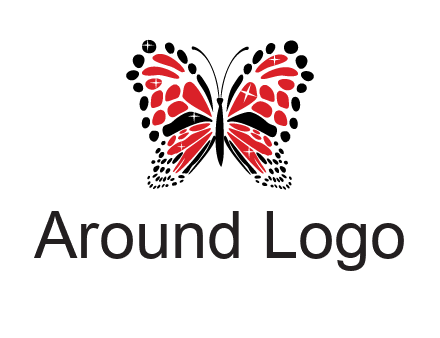 shiny butterfly logo