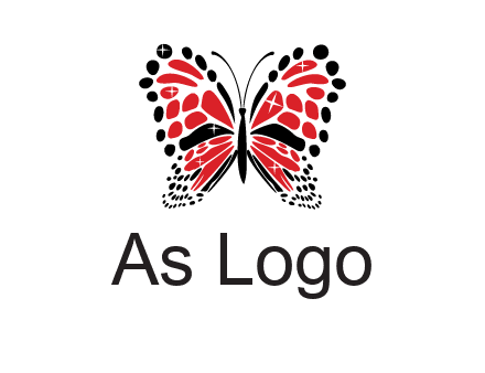 shiny butterfly logo