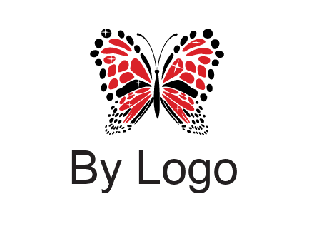 shiny butterfly logo