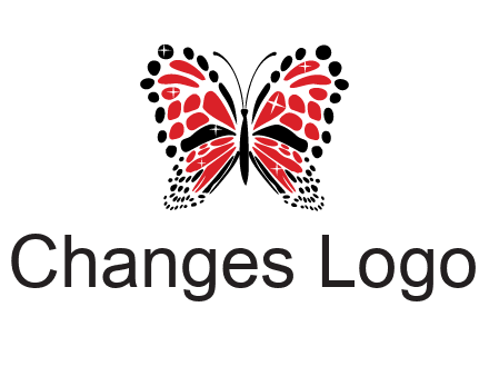 shiny butterfly logo