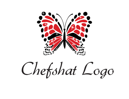 shiny butterfly logo