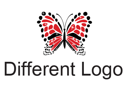 shiny butterfly logo