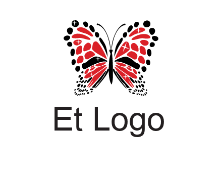 shiny butterfly logo