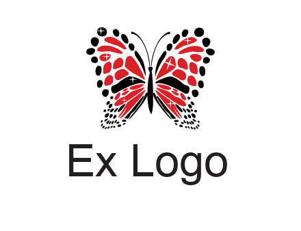 shiny butterfly logo