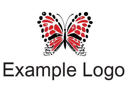 shiny butterfly logo