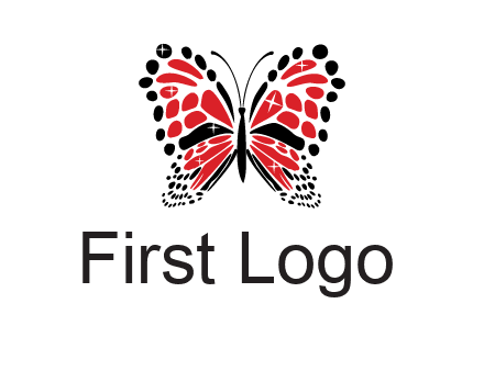 shiny butterfly logo