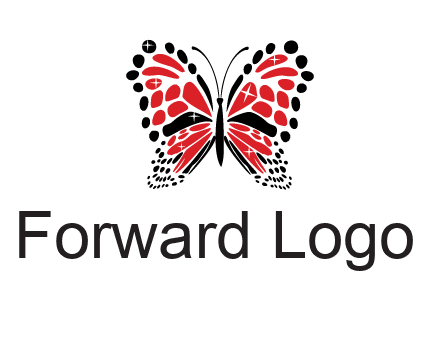 shiny butterfly logo