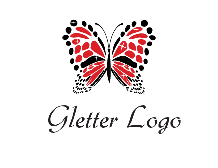 shiny butterfly logo