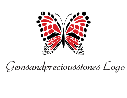 shiny butterfly logo