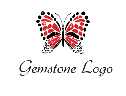 shiny butterfly logo